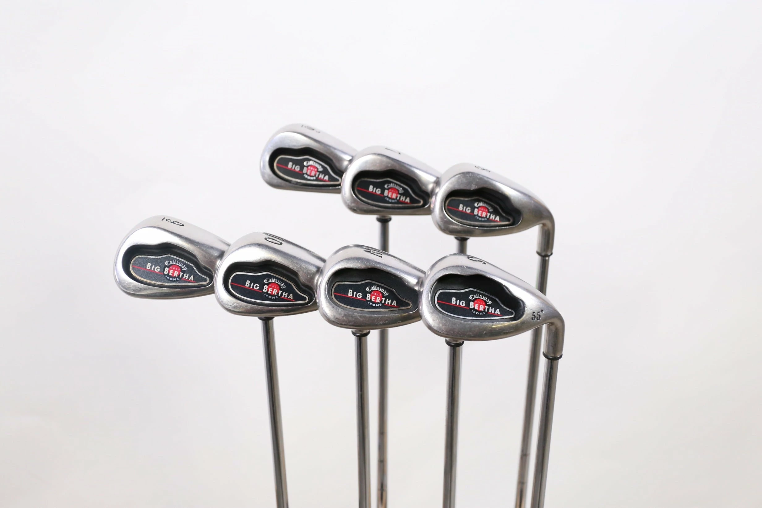 Callaway Big Bertha 2004 6-10-PW-SW Iron Set RH -0.25 In Callaway Steel Uniflex 2 Callaway Big Bertha 2004 6-10-PW-SW Iron Set RH -0.25 In Callaway Steel Uniflex