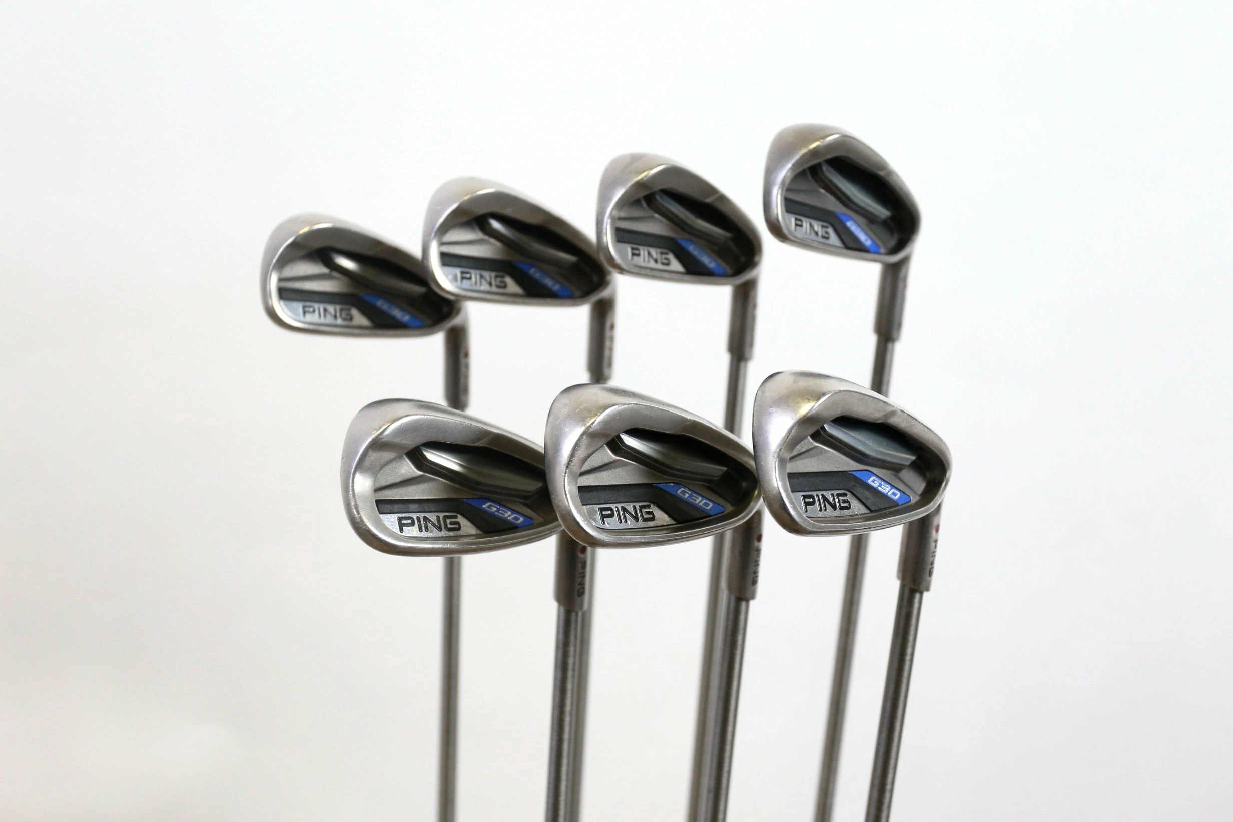 Ping G30 Maroon Dot 4-PW Iron Set RH +1.5 In AeroTech SteelFiber Stiff Flex 4 Ping G30 Maroon Dot 4-PW Iron Set RH +1.5 In AeroTech SteelFiber Stiff Flex - Image 2