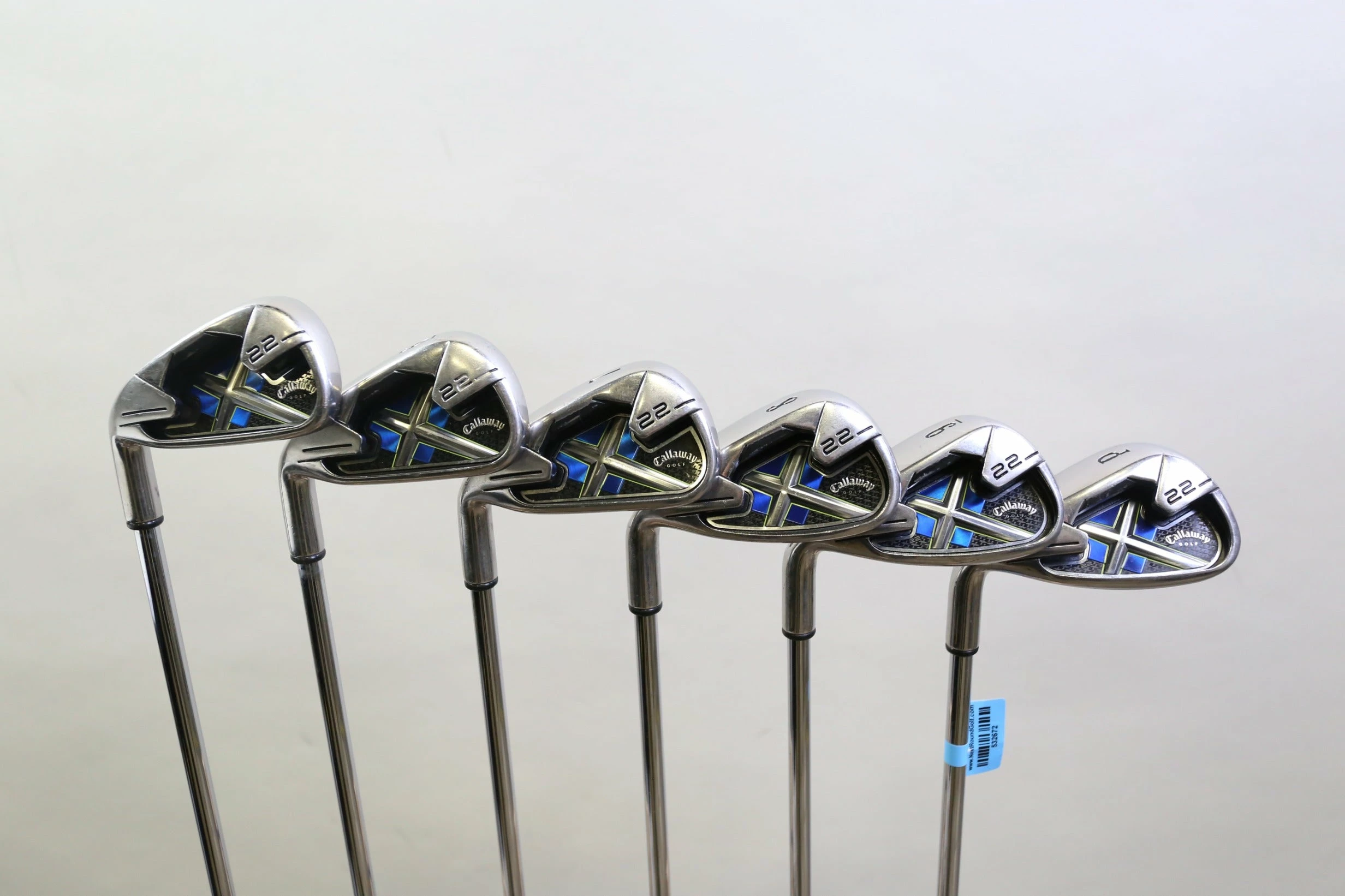 LEFTY Callaway X-22 5-9, PW Iron Set Steel Shaft Regular Flex 3 LEFTY Callaway X-22 5-9, PW Iron Set Steel Shaft Regular Flex