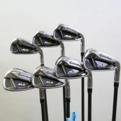 TaylorMade M2 '17 4-8, AW, PW Iron Set +0.5 In RH REAX Graphite Shaft Stiff Flex