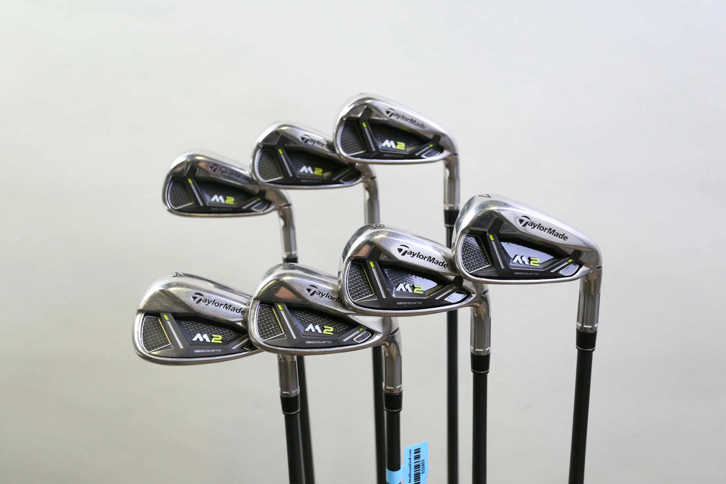 TaylorMade M2 '17 4-8, AW, PW Iron Set +0.5 In RH REAX Graphite Shaft Stiff Flex 3 TaylorMade M2 '17 4-8, AW, PW Iron Set +0.5 In RH REAX Graphite Shaft Stiff Flex