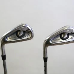 LEFTY Titleist T300 5-6 Iron Set -0.25 In Dynamic Gold Steel Shafts Stiff Flex