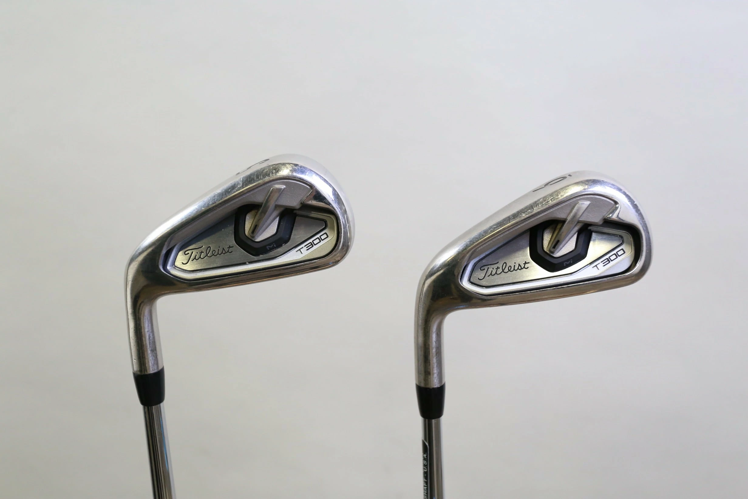 LEFTY Titleist T300 5-6 Iron Set -0.25 In Dynamic Gold Steel Shafts Stiff Flex 3 LEFTY Titleist T300 5-6 Iron Set -0.25 In Dynamic Gold Steel Shafts Stiff Flex