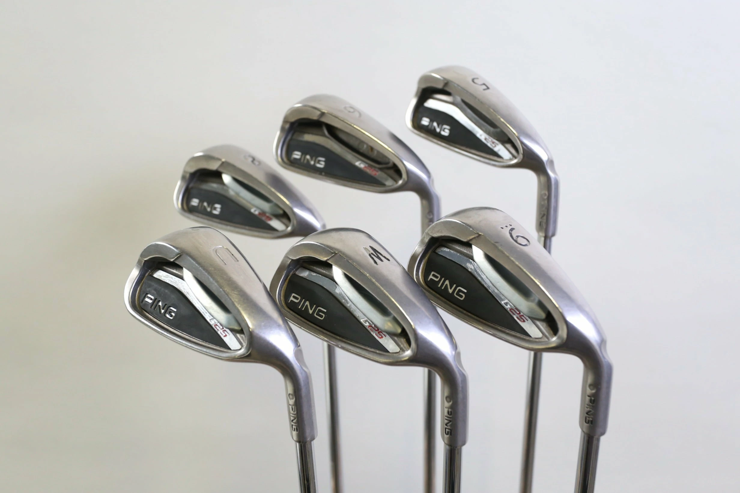 Ping G25 5, 6, 8, 9, W, UW Iron Set RH +0.25 In Ping CFS Steel Shafts Regular 6 Ping G25 5, 6, 8, 9, W, UW Iron Set RH +0.25 In Ping CFS Steel Shafts Regular - Image 4
