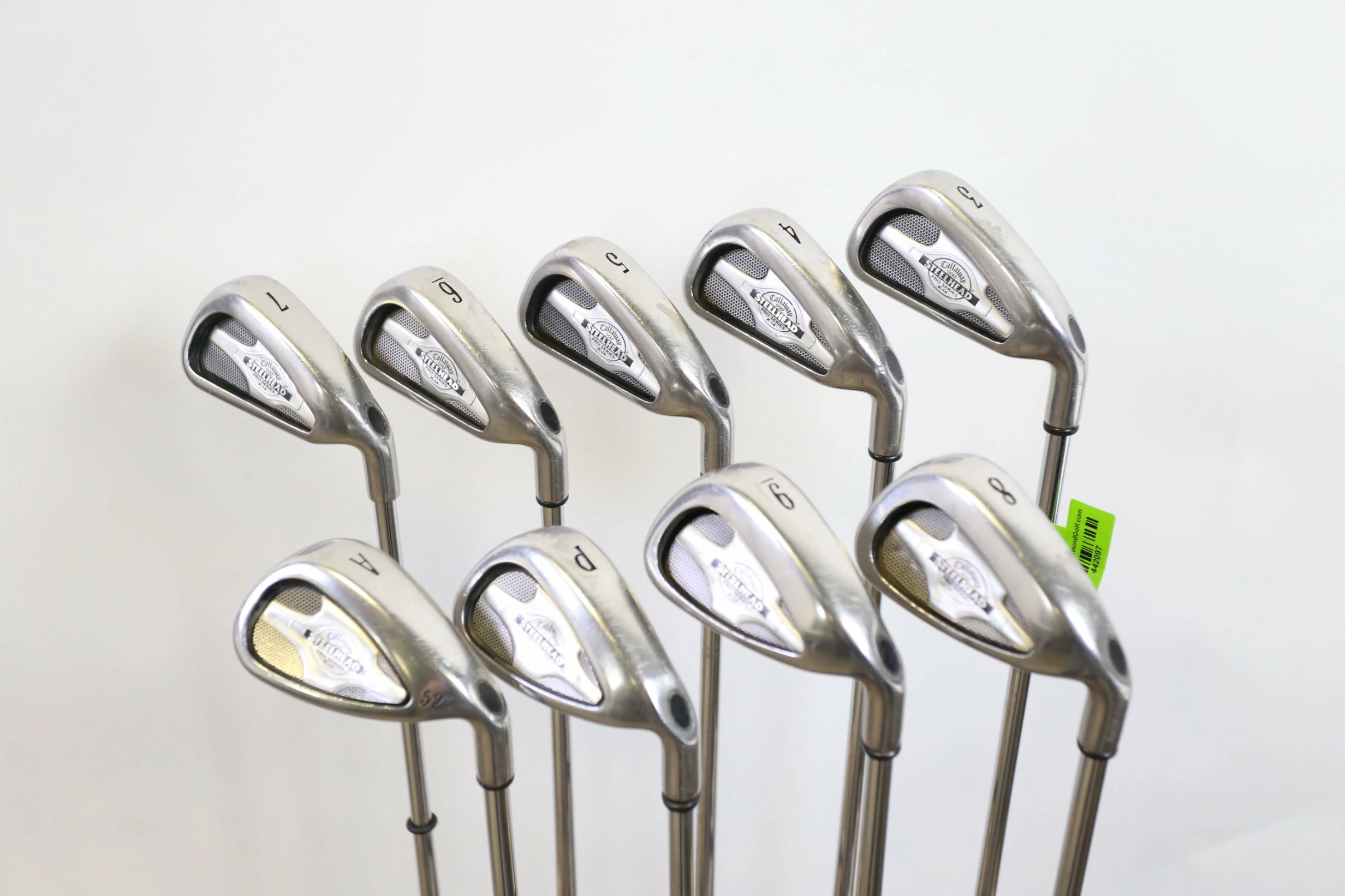 Callaway Steelhead X-14 Pro Series 3-9, PW, AW Iron Set RH Steel Stiff Flex 6 Callaway Steelhead X-14 Pro Series 3-9, PW, AW Iron Set RH Steel Stiff Flex - Image 4