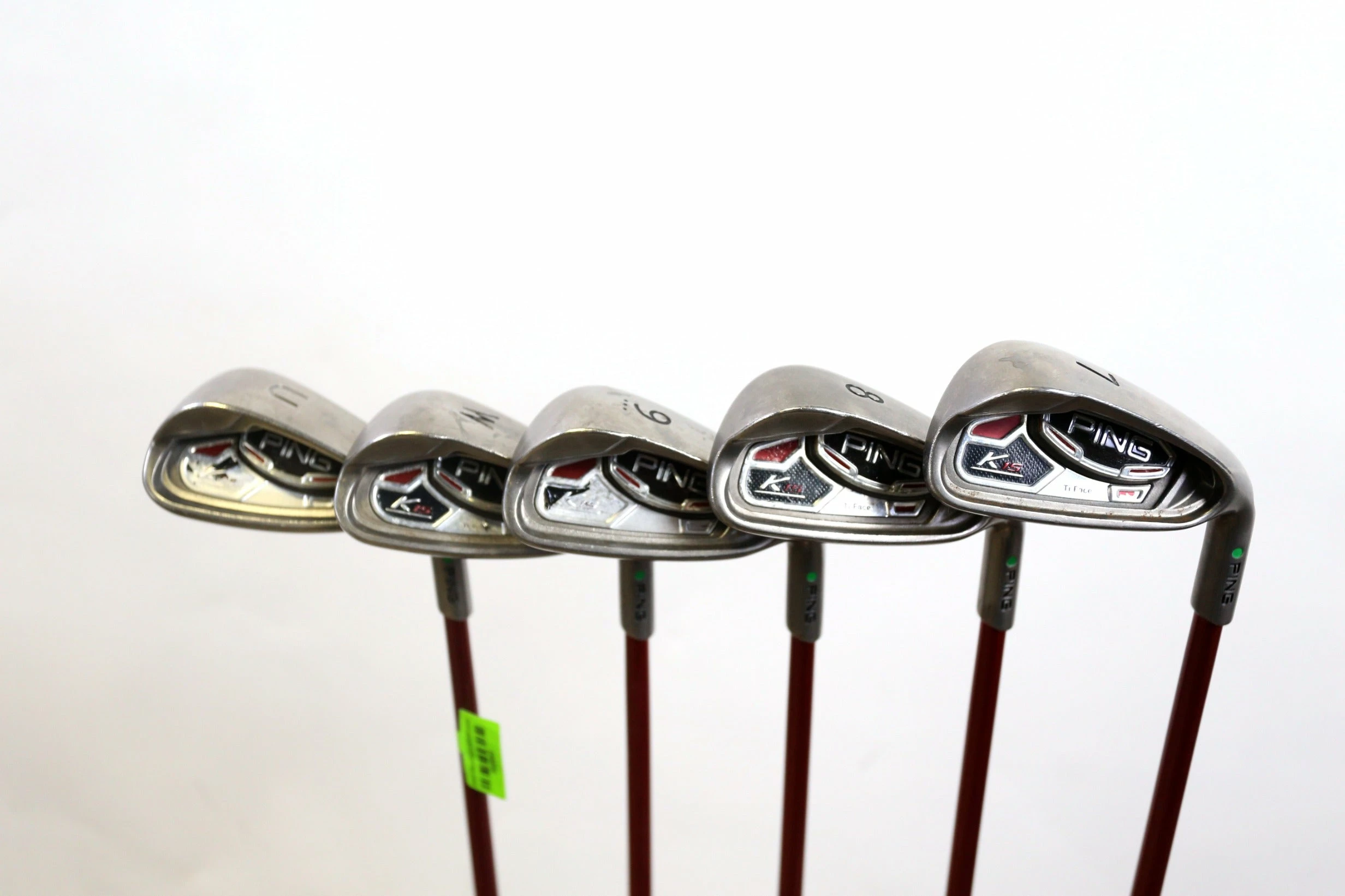Ping K15 Green Dot 7-PW-UW Iron Set RH -0.25 In Ping TFC149 I Graphite Regular 3 Ping K15 Green Dot 7-PW-UW Iron Set RH -0.25 In Ping TFC149 I Graphite Regular