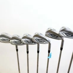 Ping G425 Blue Dot 5-6, 8-PW-UW Iron Set RH Ping AWT 2.0 Steel Regular Flex