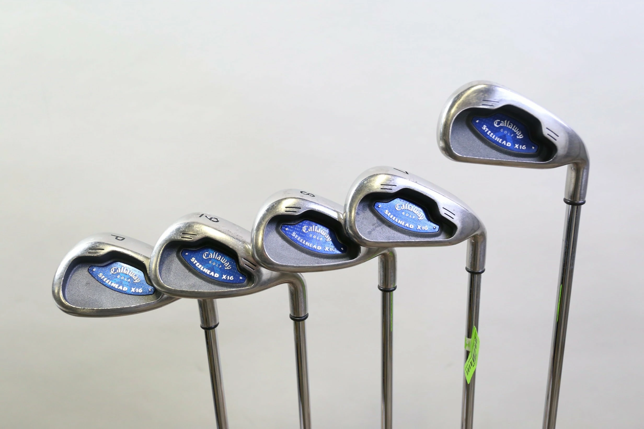 Callaway Steelhead X-16 3, 7-PW Iron Set RH Steel Shafts Stiff Flex 3 Callaway Steelhead X-16 3, 7-PW Iron Set RH Steel Shafts Stiff Flex