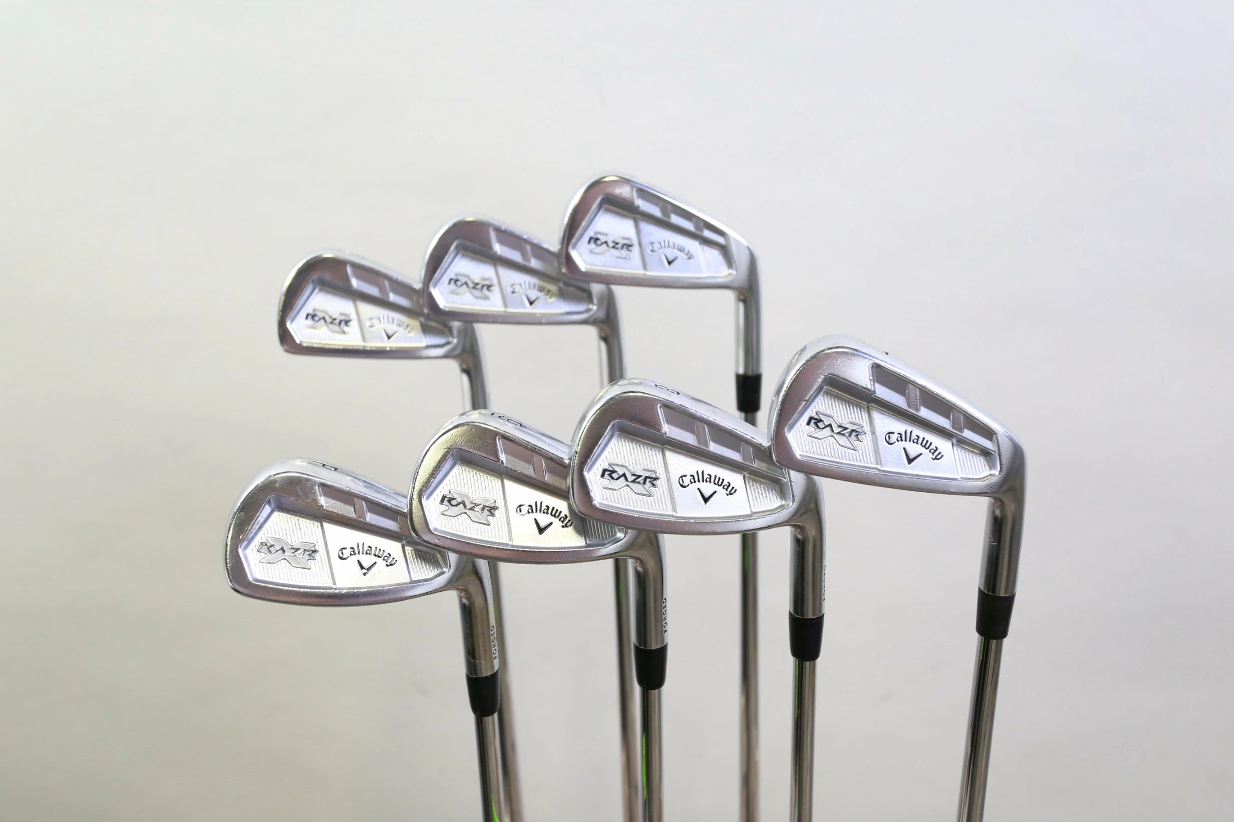 Callaway RAZR X Forged 4-PW Iron Set RH Project X 5.0 Steel Shaft Regular Flex 3 Callaway RAZR X Forged 4-PW Iron Set RH Project X 5.0 Steel Shaft Regular Flex