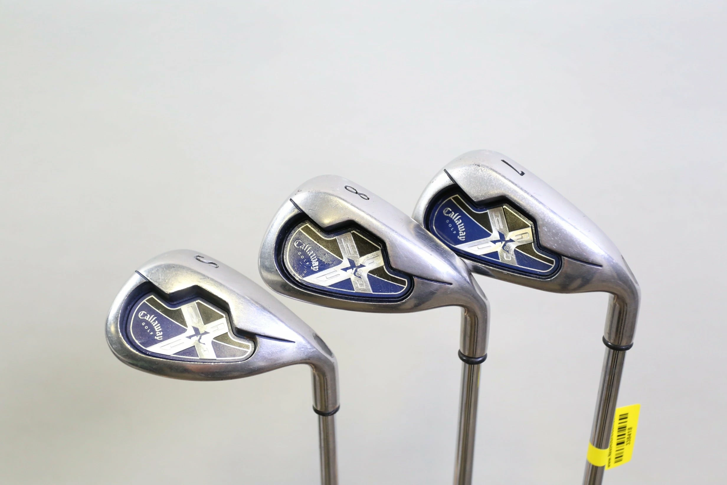 Callaway X-18 7, 8, SW Iron Set RH Callaway Steel Shafts Uniflex 3 Callaway X-18 7, 8, SW Iron Set RH Callaway Steel Shafts Uniflex