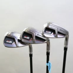 TaylorMade M6 7-9 Iron Set RH -0.25 In Atmos Graphite Shafts Seniors Flex