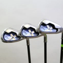Callaway X-18 7-9 Iron Set RH Callaway Gems Graphite Shafts Womens Flex