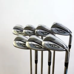Ping G425 Blue Dot 7-PW-UW-SW-LW Iron Set RH True Temper Steel Stiff Flex