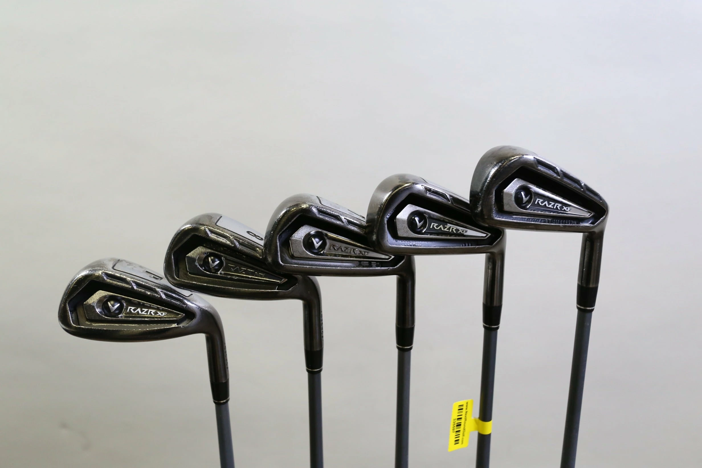 Callaway RAZR XF 5-8, PW Iron Set RH -0.5 In Callaway Graphite Shafts Regular 3 Callaway RAZR XF 5-8, PW Iron Set RH -0.5 In Callaway Graphite Shafts Regular