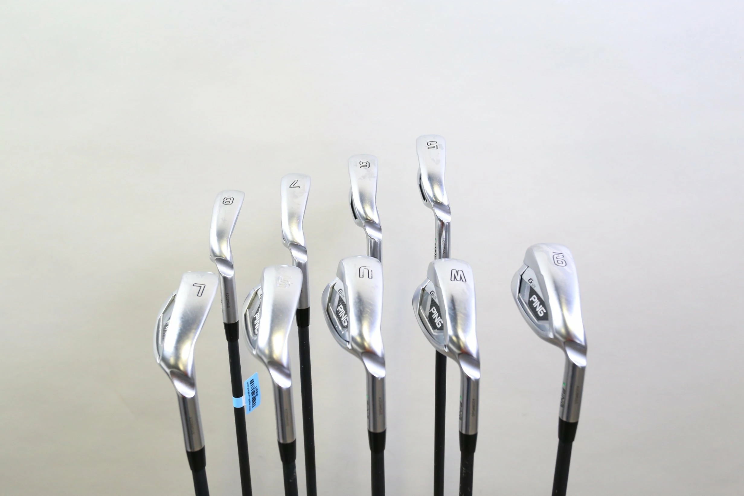 Ping G425 5-9, PW, UW, SW, LW Green Dot Iron Set RH Ping AWT 2.0 Shafts Stiff 6 Ping G425 5-9, PW, UW, SW, LW Green Dot Iron Set RH Ping AWT 2.0 Shafts Stiff - Image 4
