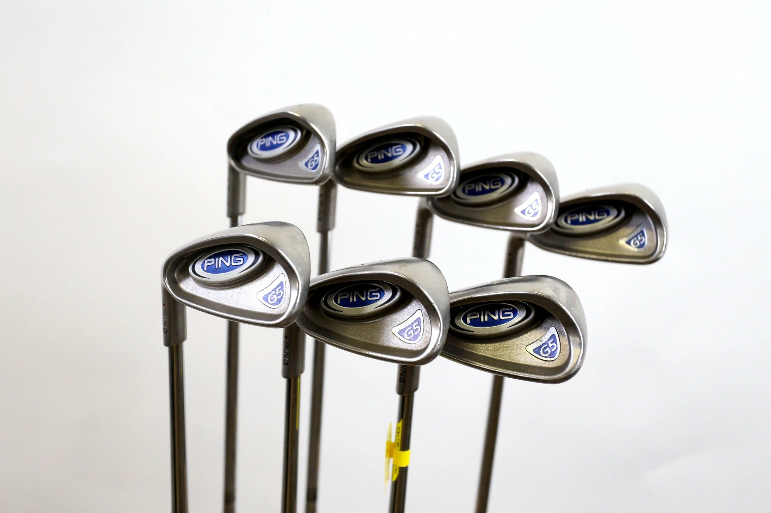 LEFTY Ping G5 Maroon Dot 4-PW Iron Set +0.5 In Ping Steel Shaft Regular Flex 4 LEFTY Ping G5 Maroon Dot 4-PW Iron Set +0.5 In Ping Steel Shaft Regular Flex - Image 2