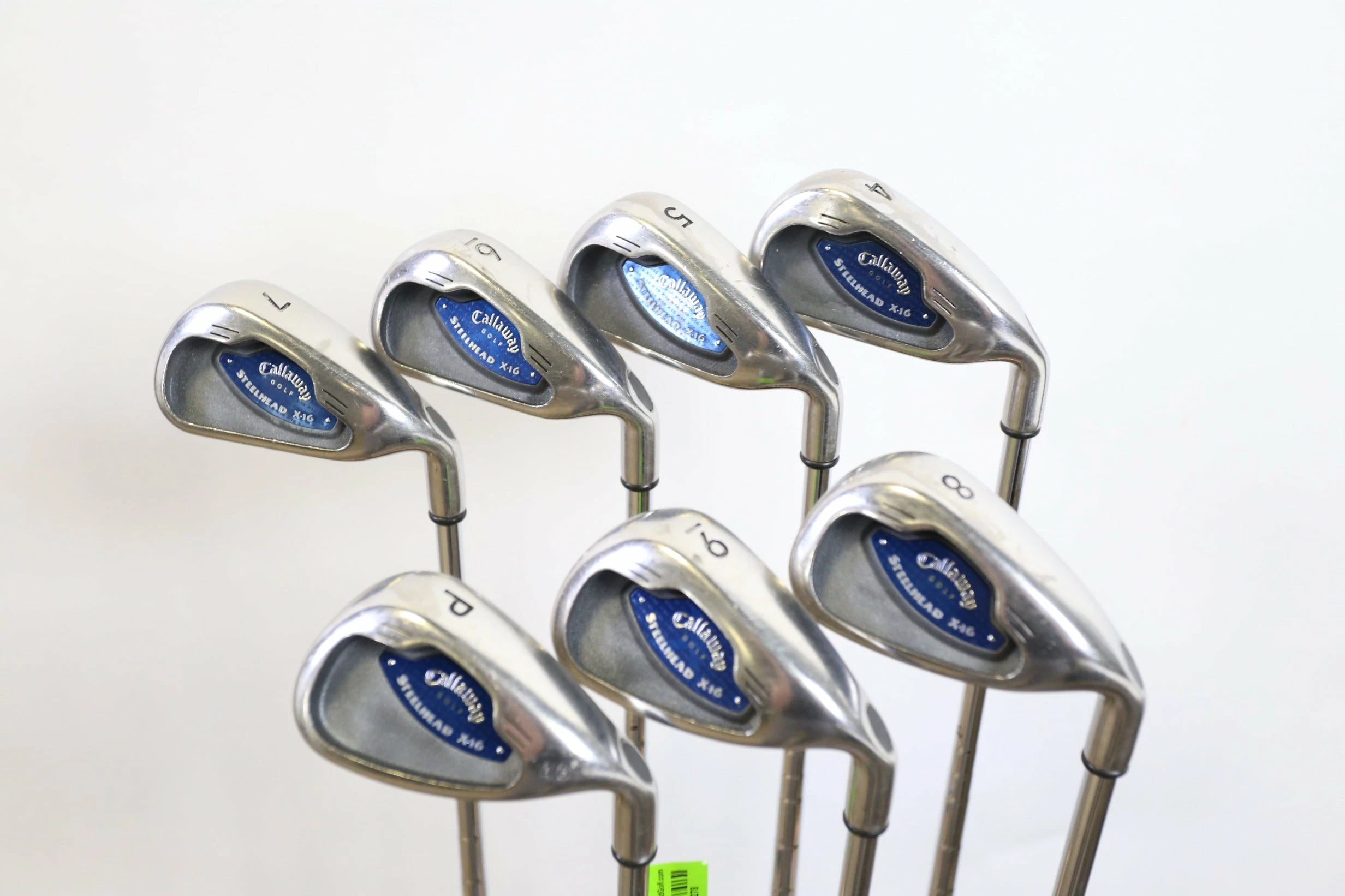 Callaway Steelhead X-16 4-9, PW Iron Set +1 In RH Steel Shaft Regular Flex 3 Callaway Steelhead X-16 4-9, PW Iron Set +1 In RH Steel Shaft Regular Flex