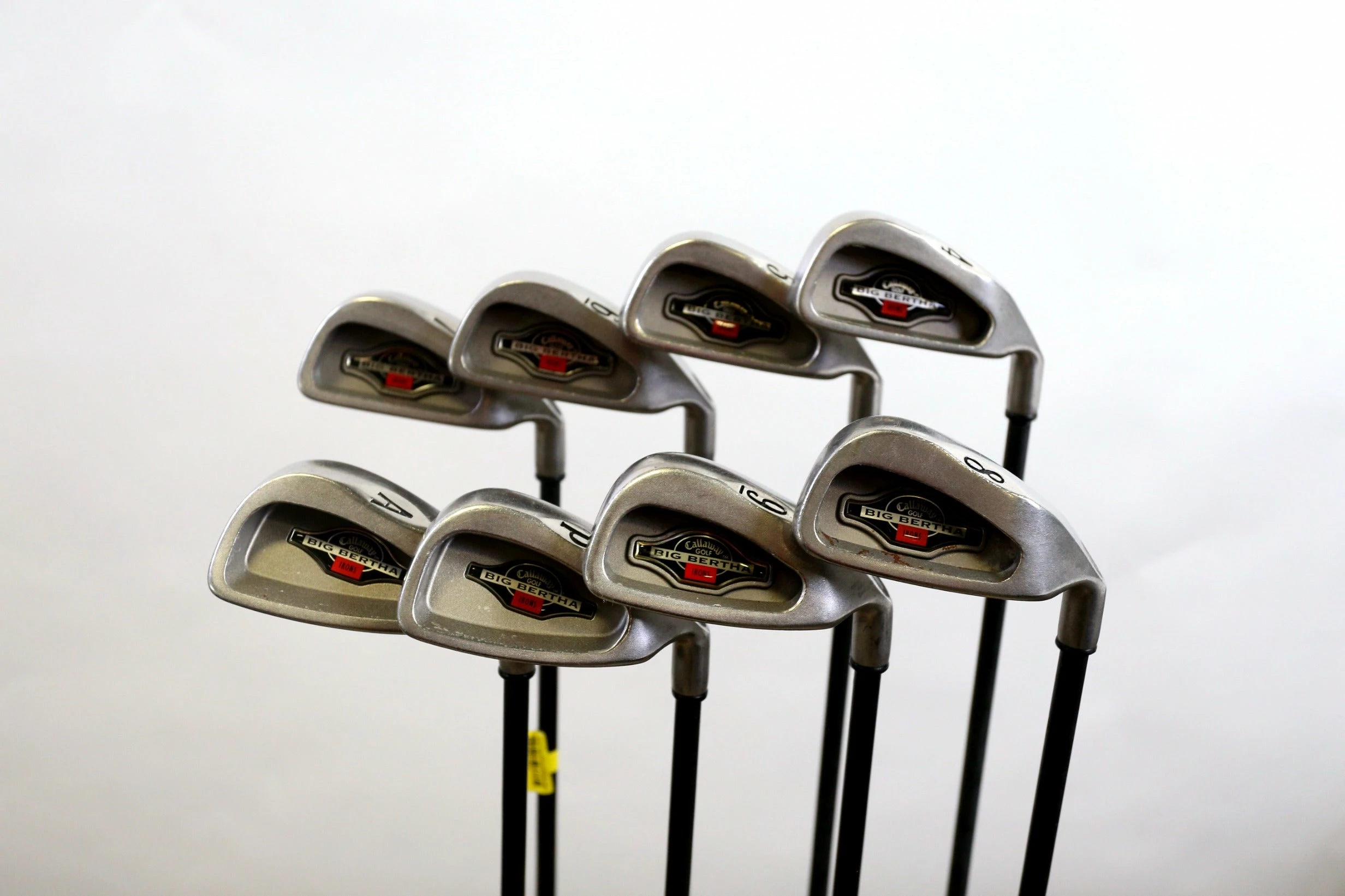 Callaway Big Bertha 1996 4-9, PW, AW Iron Set RH Callaway RCH 96 Shafts Regular 3 Callaway Big Bertha 1996 4-9, PW, AW Iron Set RH Callaway RCH 96 Shafts Regular