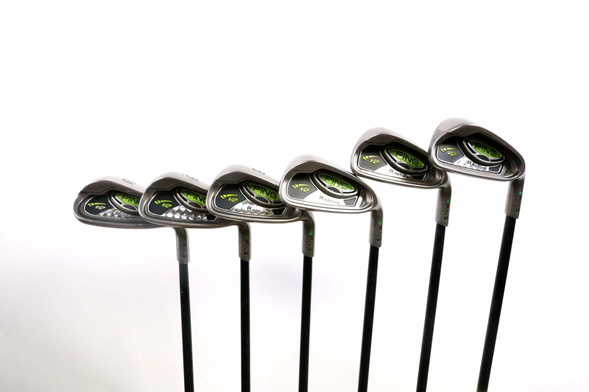 Ping Rapture V2 4, 5, 7-9, UW Green Dot Iron Set RH Ping TFC 939 Shafts Regular 3 Ping Rapture V2 4, 5, 7-9, UW Green Dot Iron Set RH Ping TFC 939 Shafts Regular