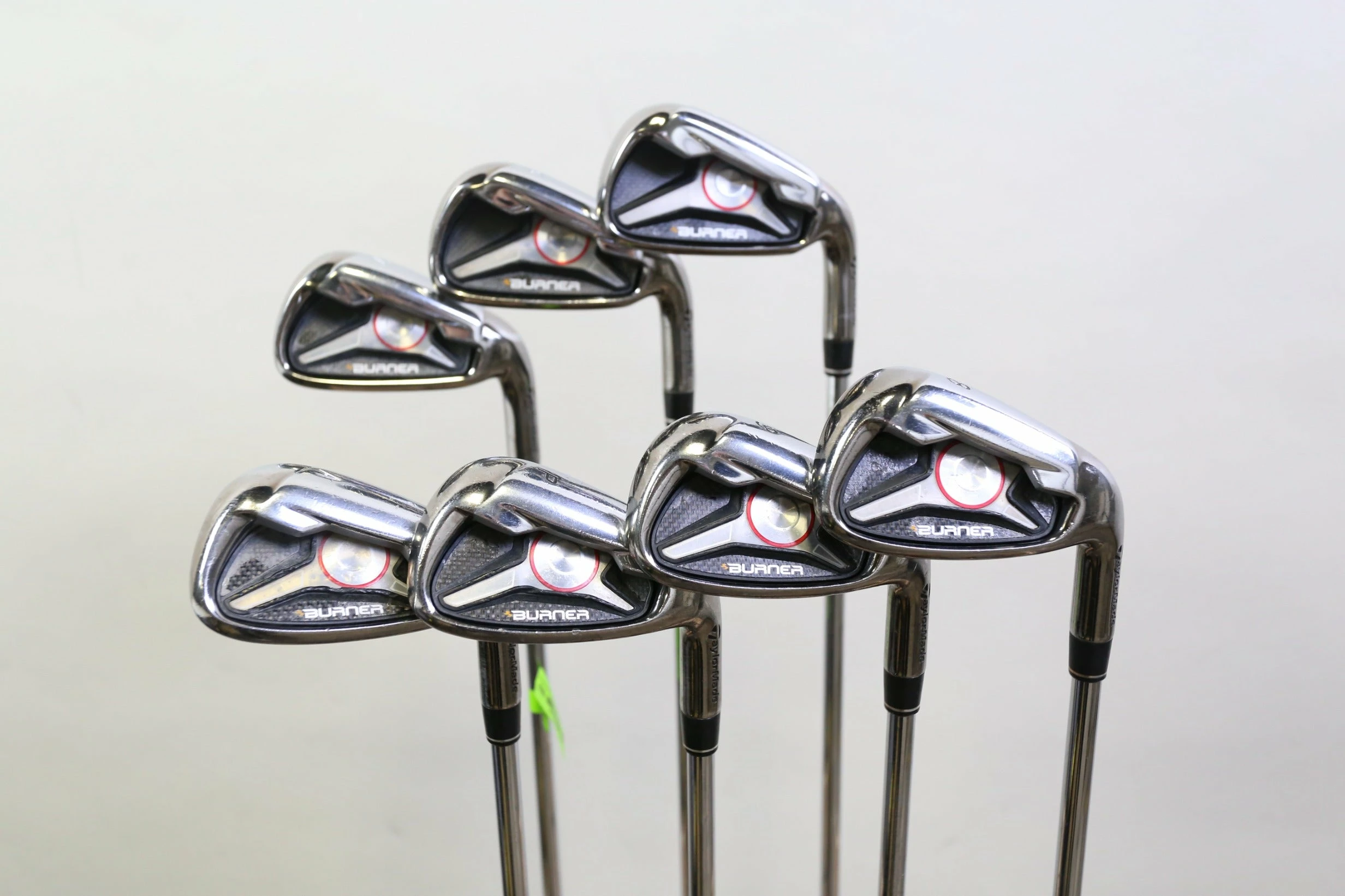 TaylorMade Burner 1.0 4-5, 7-PW-AW Iron Set RH TaylorMade Steel Regular Flex 3 TaylorMade Burner 1.0 4-5, 7-PW-AW Iron Set RH TaylorMade Steel Regular Flex