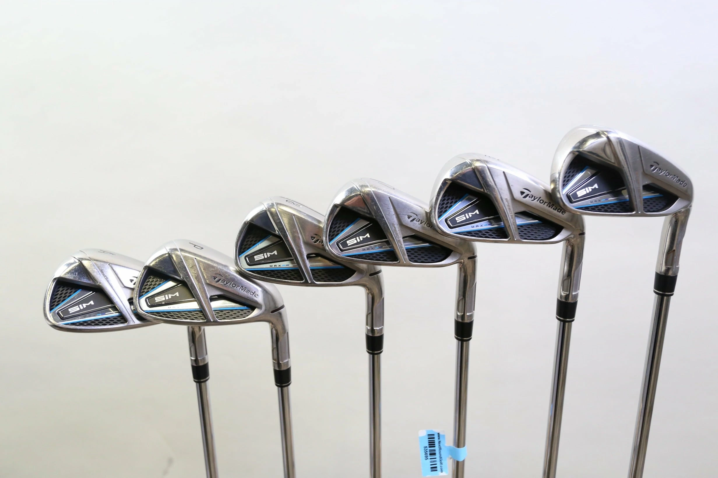 TaylorMade SIM MAX 5-8, PW, GW Iron Set RH Steel Shaft Stiff Flex 3 TaylorMade SIM MAX 5-8, PW, GW Iron Set RH Steel Shaft Stiff Flex