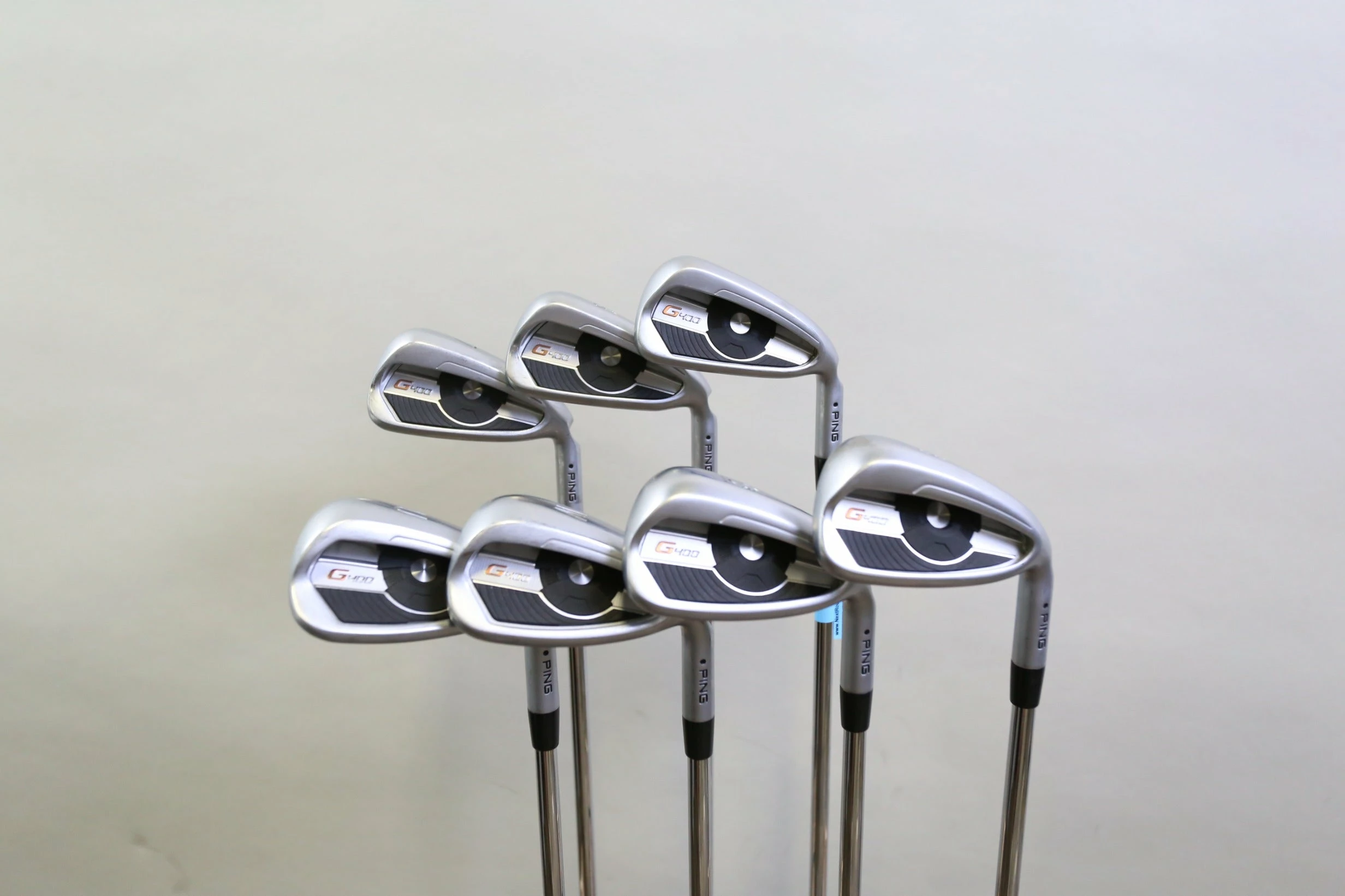 Ping G400 Black Dot 5-PW-UW Iron Set RH -0.25 In Ping AWT 2.0 Steel Regular Flex 3 Ping G400 Black Dot 5-PW-UW Iron Set RH -0.25 In Ping AWT 2.0 Steel Regular Flex