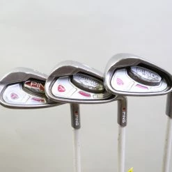 Ping Faith 9, PW, SW Red Dot Iron Set RH Ping ULT 200 Shafts Ladies Flex