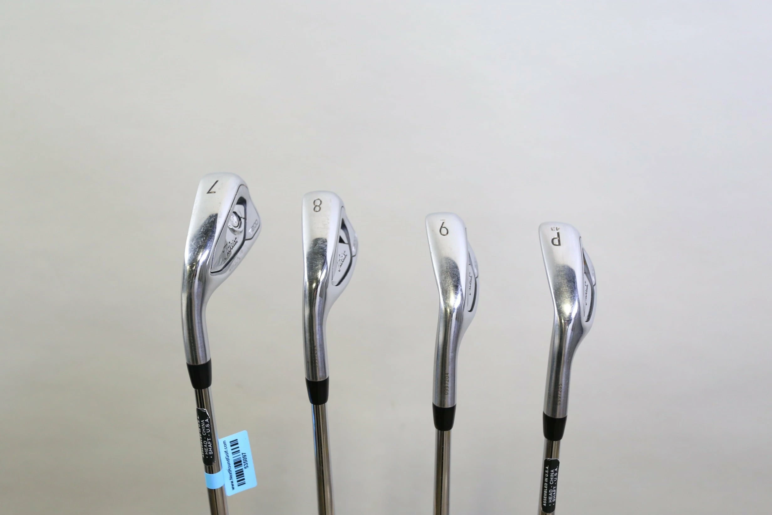 LEFTY Titleist T200 7-PW Iron Set -0.25 In Steel Shaft Stiff Flex 6 LEFTY Titleist T200 7-PW Iron Set -0.25 In Steel Shaft Stiff Flex - Image 4