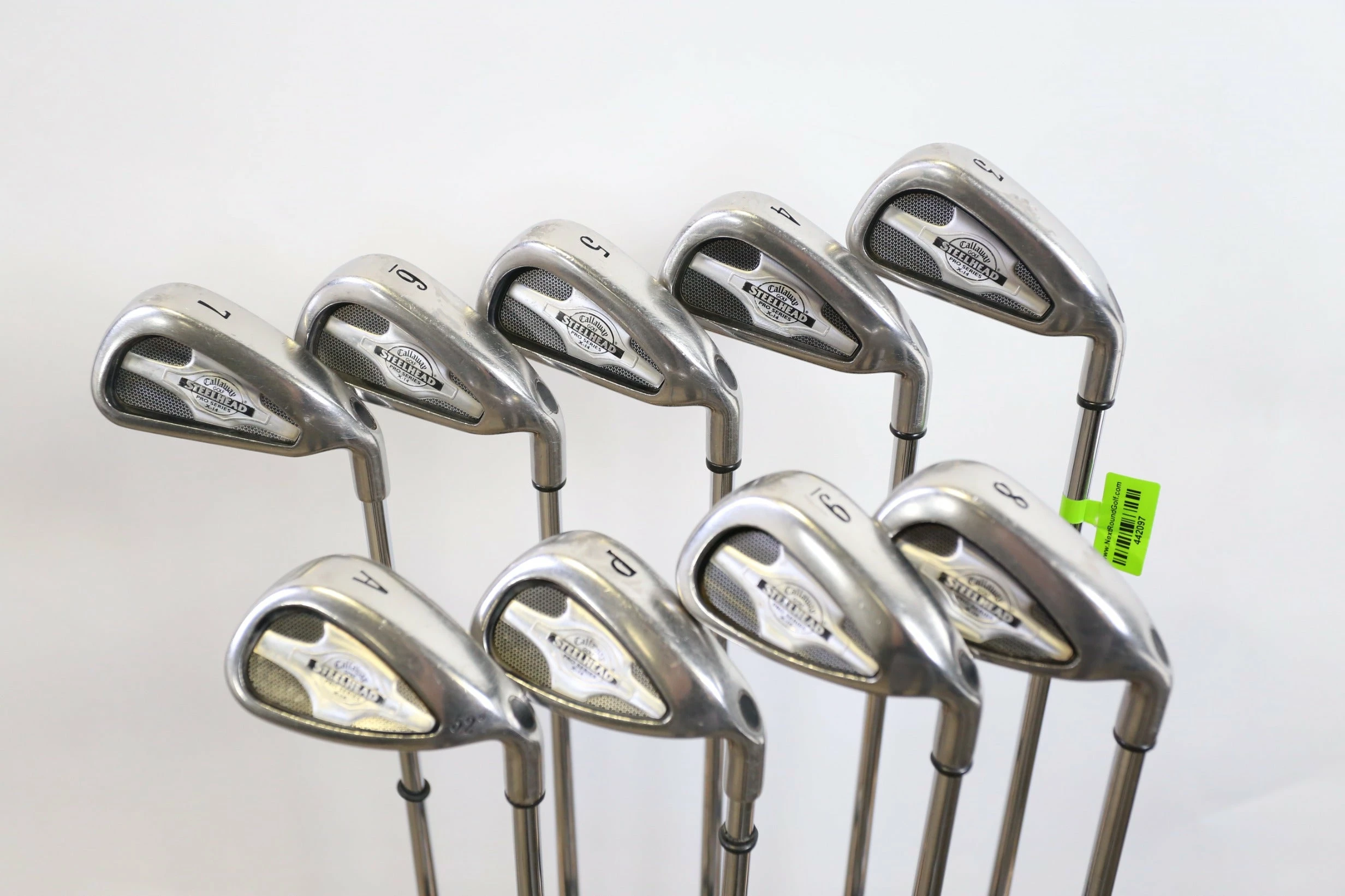 Callaway Steelhead X-14 Pro Series 3-9, PW, AW Iron Set RH Steel Stiff Flex 3 Callaway Steelhead X-14 Pro Series 3-9, PW, AW Iron Set RH Steel Stiff Flex