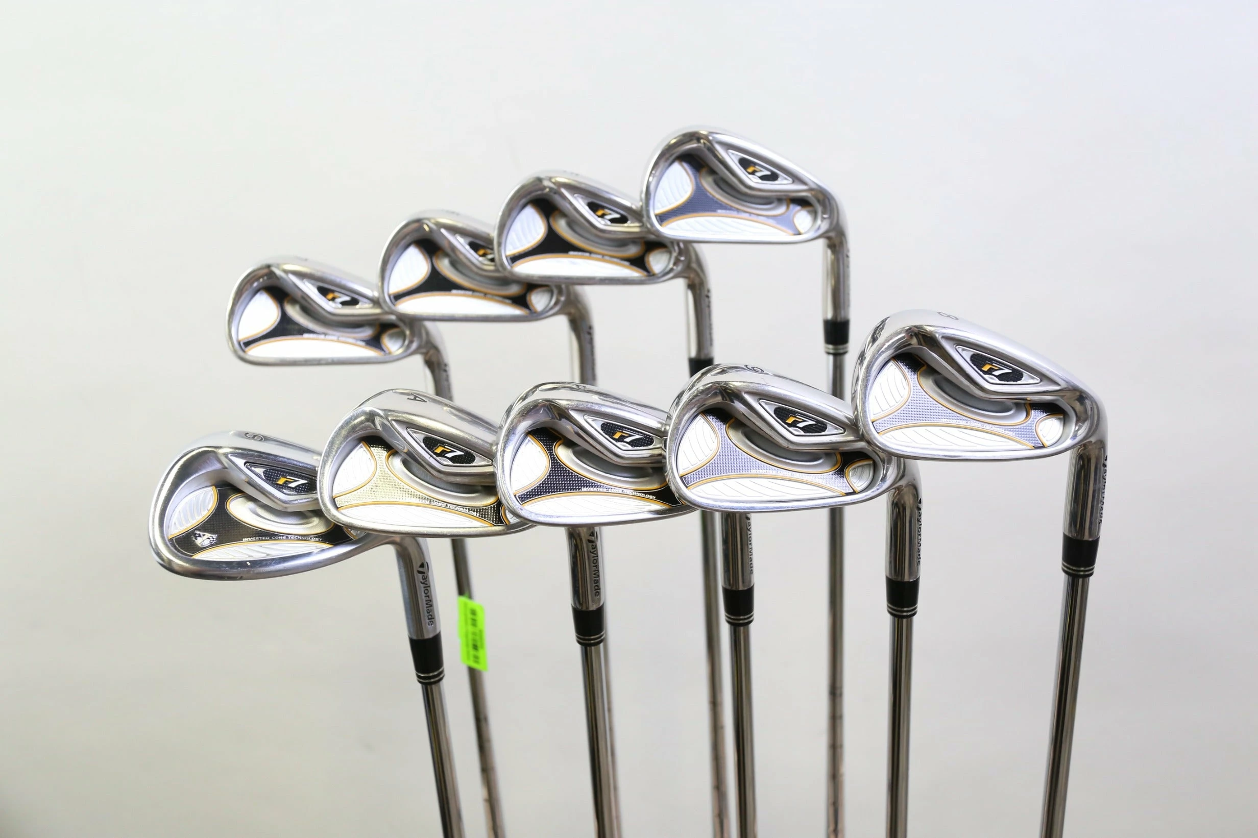 TaylorMade R7 4-PW-AW-SW Iron Set RH -0.25 In TaylorMade Steel Stiff Flex 3 TaylorMade R7 4-PW-AW-SW Iron Set RH -0.25 In TaylorMade Steel Stiff Flex
