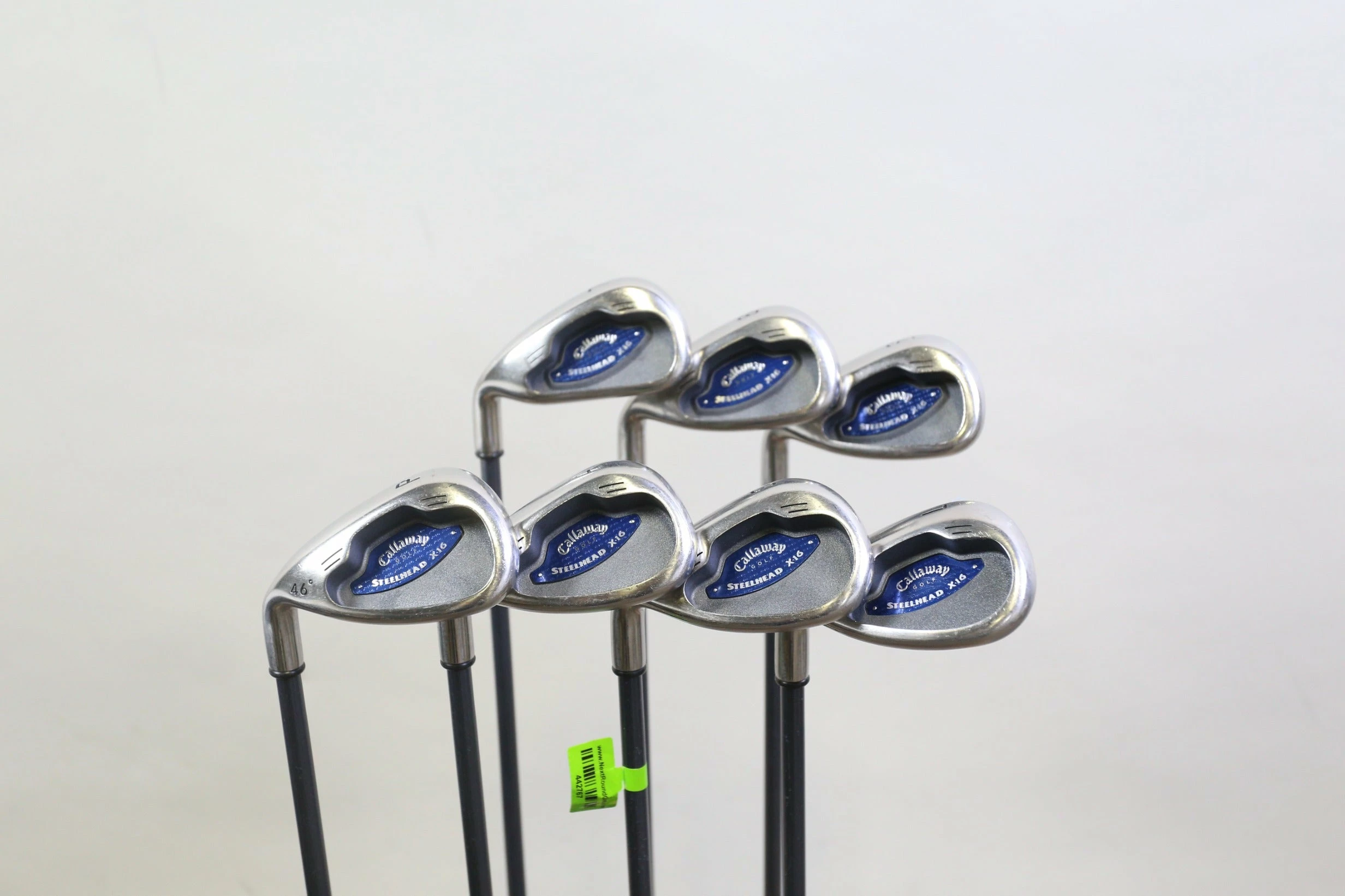 LEFTY Callaway Steelhead X-16 7-PW-AW-SW-LW Iron Set -0.75 In Graphite Regular 3 LEFTY Callaway Steelhead X-16 7-PW-AW-SW-LW Iron Set -0.75 In Graphite Regular